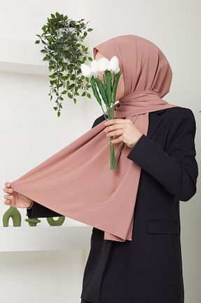 شال قهوه ای زنانه Medine İpeği Golden Rose - کد 839980277