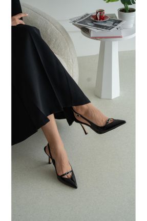 کفش پاشنه بلند کلاسیک مشکی زنانه پاشنه ساده پاشنه متوسط ( 5 - 9 cm ) کد 805868850