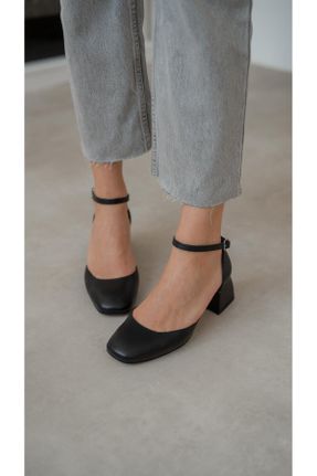کفش پاشنه بلند کلاسیک مشکی زنانه پاشنه ساده پاشنه متوسط ( 5 - 9 cm ) کد 817570876