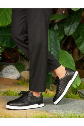کفش کژوال مشکی مردانه چرم طبیعی پاشنه کوتاه ( 4 - 1 cm ) پاشنه ساده کد 333681493