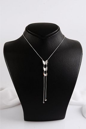 گردنبند جواهر طوسی زنانه فلزی weywot - کد 843827259