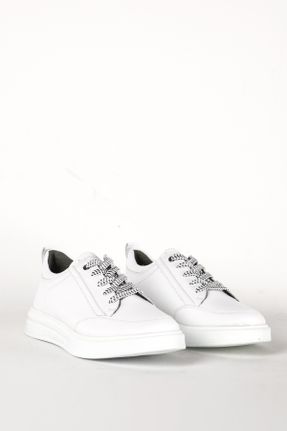 کفش کژوال سفید مردانه پاشنه کوتاه ( 4 - 1 cm ) پاشنه ساده کد 745151806