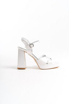 کفش مجلسی سفید زنانه پاشنه ضخیم öz se shoes - کد 843269704