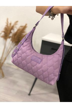کیف دوشی بنفش زنانه چرم مصنوعی Moda Ebva - کد 827698222