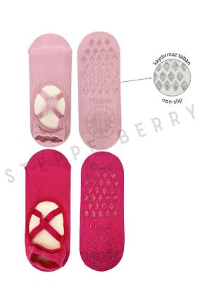 جوراب یوگا صورتی STEPPE BERRY - کد 843245156