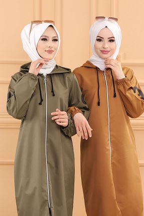 ترنچکت حجاب خاکی زنانه پلی استر TOFİSA - کد 779932600
