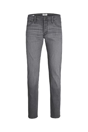 شلوار جین طوسی مردانه پاچه تنگ Jack & Jones - کد 843220952