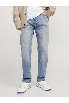 شلوار جین آبی مردانه پاچه لوله تفنگی Jack & Jones - کد 843222324
