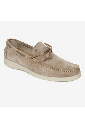 کفش کژوال قهوه ای مردانه چرم طبیعی پاشنه کوتاه ( 4 - 1 cm ) پاشنه ساده کد 824641048
