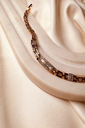 دستبند استیل (فولاد) صورتی زنانه استیل (فولاد) MOONİ ACCESSORİES - کد 843267756