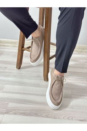 کفش کژوال بژ مردانه جیر پاشنه متوسط ( 5 - 9 cm ) پاشنه ضخیم کد 820299342