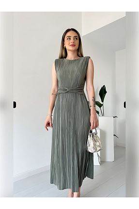 لباس خاکی زنانه بافتنی LAMİFUSTORE - کد 843403758