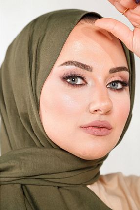 شال خاکی زنانه ویسکون haremscarfs - کد 376067766