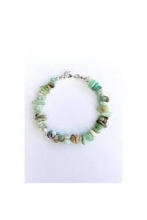 دستبند جواهر سبز زنانه سنگ طبیعی کد 148502665