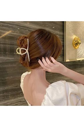 گیره سر قهوه ای زنانه سنگ کریستال GÜLPEŞE - کد 218068407