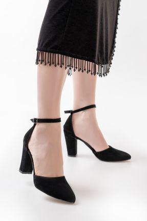 کفش پاشنه بلند کلاسیک مشکی زنانه چرم مصنوعی پاشنه ضخیم پاشنه متوسط ( 5 - 9 cm ) کد 826686076