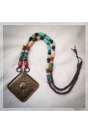 گردنبند جواهر رنگی زنانه فلزی Z Jewelry Design - کد 365158953