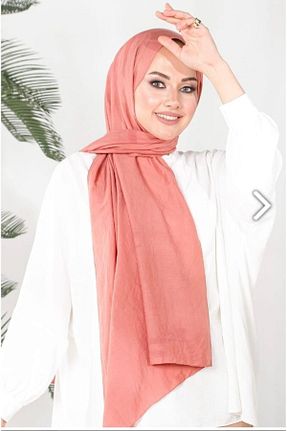شال صورتی زنانه ویسکون haremscarfs - کد 376205320