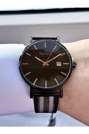 ساعت مچی مشکی مردانه 41-45 میلی متر Ferrucci - کد 843753101