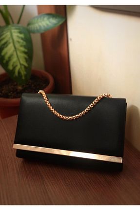 کیف مجلسی مشکی زنانه چرم مصنوعی VALESCO - کد 668733928