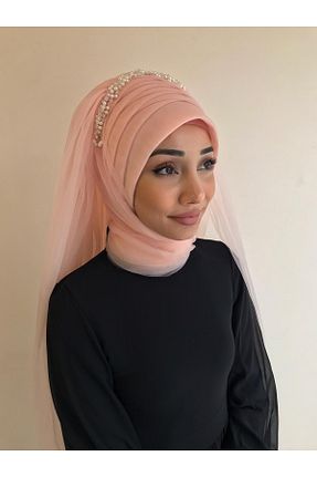 روسری صورتی ساده Yasmin S
