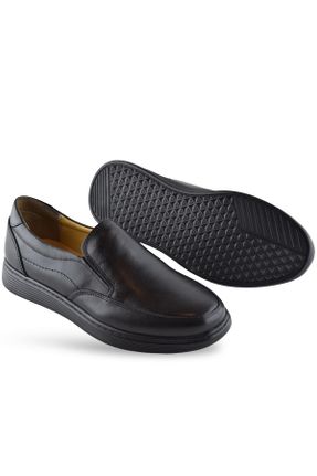 کفش کلاسیک مشکی مردانه چرم طبیعی پاشنه کوتاه ( 4 - 1 cm ) کد 806375776