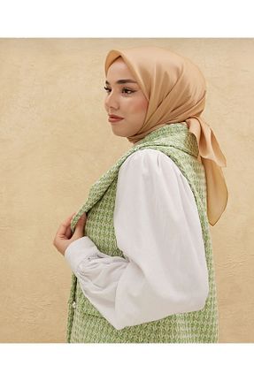 روسری قهوه ای پلی استر SILKHOME EŞARP - کد 819023368