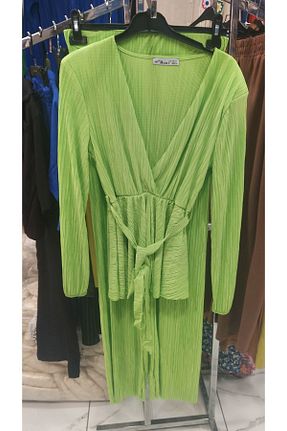 ست بالاتنه و پائین تنه سرمه ای زنانه بافتنی VOVSTYLE - کد 809975800