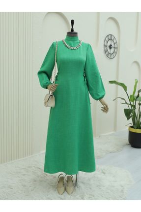 لباس سبز زنانه اورسایز بافتنی کد 833606427
