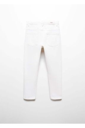 شلوار جین سفید بچه گانه پاچه رگولار استاندارد کد 792913249
