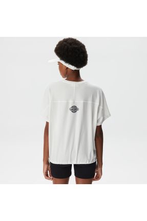 تی شرت سفید زنانه رگولار یقه گرد کد 769524355