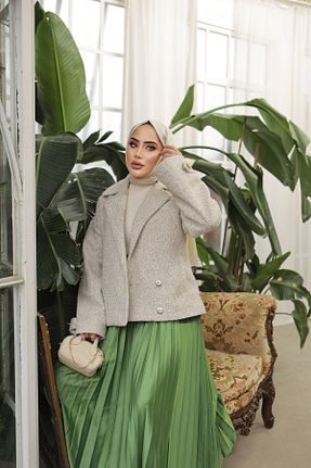 دامن حجاب سبز زنانه ساق پهن HELEN - کد 798383436