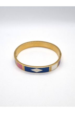 دستبند استیل طلائی زنانه فولاد ( استیل ) کد 841140370