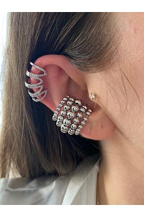 گوشواره غضروفی جواهر زنانه برنجی Pinery Jewels - کد 843984641