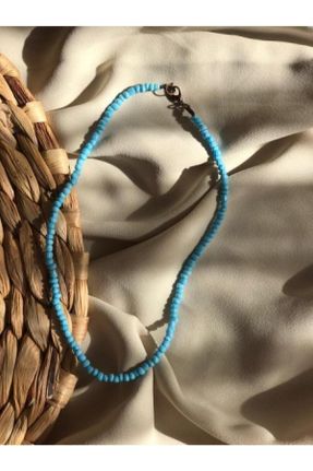 گردنبند جواهر آبی زنانه اکریلیک کد 51097386