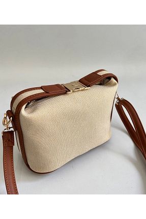 کیف دوشی بژ زنانه چرم مصنوعی ZEYZEYBUTİK - کد 844157772