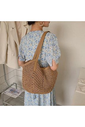 کیف دوشی قهوه ای زنانه حصیر FASHION COCKTAIL - کد 834734720