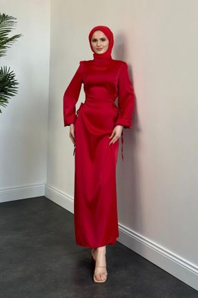 لباس قرمز زنانه رگولار بافتنی کد 831525850