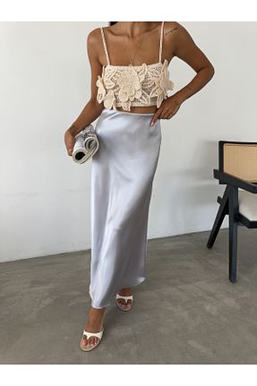 دامن زنانه ساتن Fiori - کد 769388408