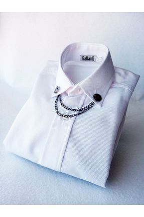 پیراهن سفید بچه گانه رگولار GallanD - کد 214637573