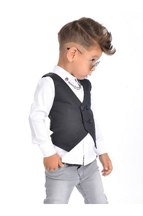 پیراهن سفید بچه گانه رگولار GallanD - کد 214637573