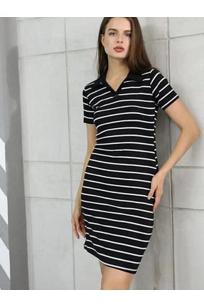 لباس مشکی زنانه بافتنی LUSSOLİFE - کد 843931372