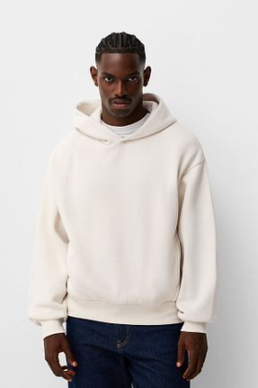 سوئیشرت قرمز مردانه ساده Bershka - کد 844048908