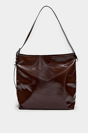 کیف دوشی قهوه ای زنانه چرم مصنوعی Stradivarius - کد 844120758