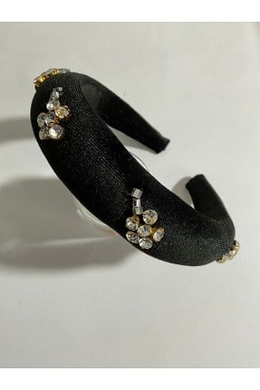 تاج مشکی زنانه مخمل MADE BY PERİ - کد 806053578