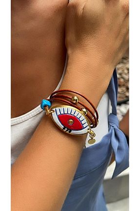 دستبند جواهر قهوه ای زنانه منجق Kutcha Accessories - کد 749197864