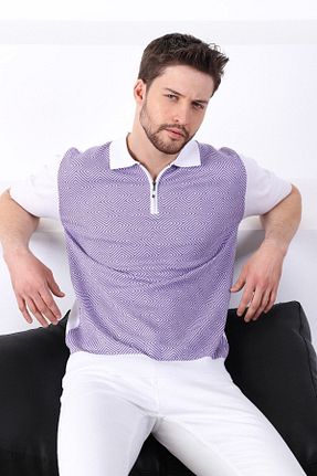 پولوشرت بنفش مردانه %100 پنبه Ferraro - کد 92533639
