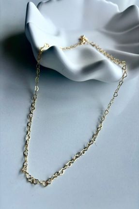 گردنبند جواهر طلائی زنانه روکش طلا کد 844107532