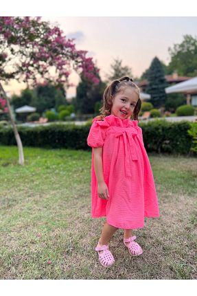 لباس صورتی بچه گانه بافتنی pommelly baby - کد 844190275
