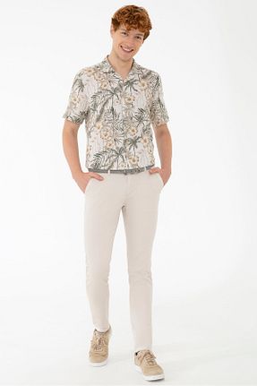 شلوار بژ مردانه پنبه ای U.S. Polo Assn. - کد 120816797